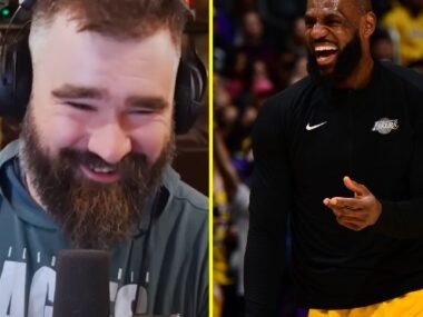 LeBron James in Disbelief Over Jason Kelce’s Podcast Gesture